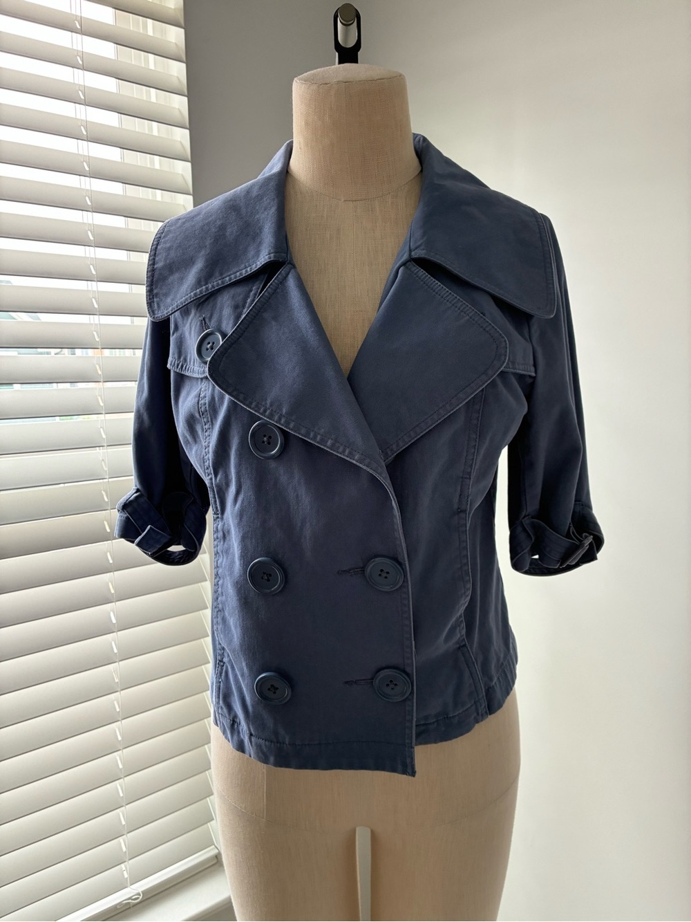VTG Red Camel Women's Double Breasted 3/4 Sleeve Jacket